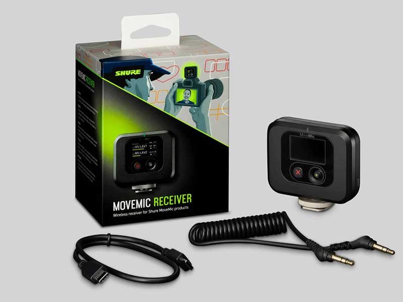 Shure MoveMic Receiver 無(wú)線(xiàn)領(lǐng)夾式話(huà)筒